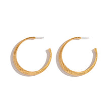 Load image into Gallery viewer, The Moonshine Hoop Earring in Gold or Silver
