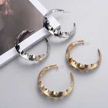 Load image into Gallery viewer, The Moulded Hoop Earring in Gold or Silver
