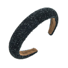 Load image into Gallery viewer, The Cristal Headband in Silver, Grey &amp; Black
