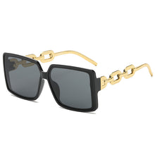 Load image into Gallery viewer, The Figaro Sunglasses in Black, Leopard &amp; Champagne
