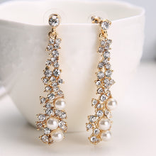 Load image into Gallery viewer, The Diamonte Petal Earring
