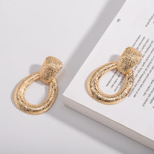 Load image into Gallery viewer, The Foil Knocker Earring in Gold or Silver
