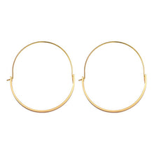 Load image into Gallery viewer, The Half Moon Circle Hoop Earring in Gold or Silver (Plated)
