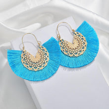 Load image into Gallery viewer, The Peacock Tassel Earring in Various Colours
