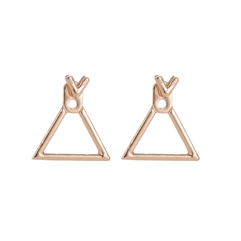 The Hut Stud Earring in Gold or Silver