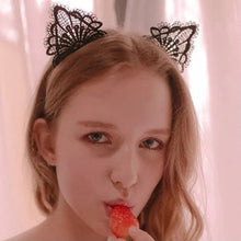 Load image into Gallery viewer, The Full Lace Cat HeadBand
