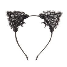 Load image into Gallery viewer, The Full Lace Cat HeadBand
