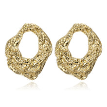 Load image into Gallery viewer, The Crumple Earring in Gold or Silver
