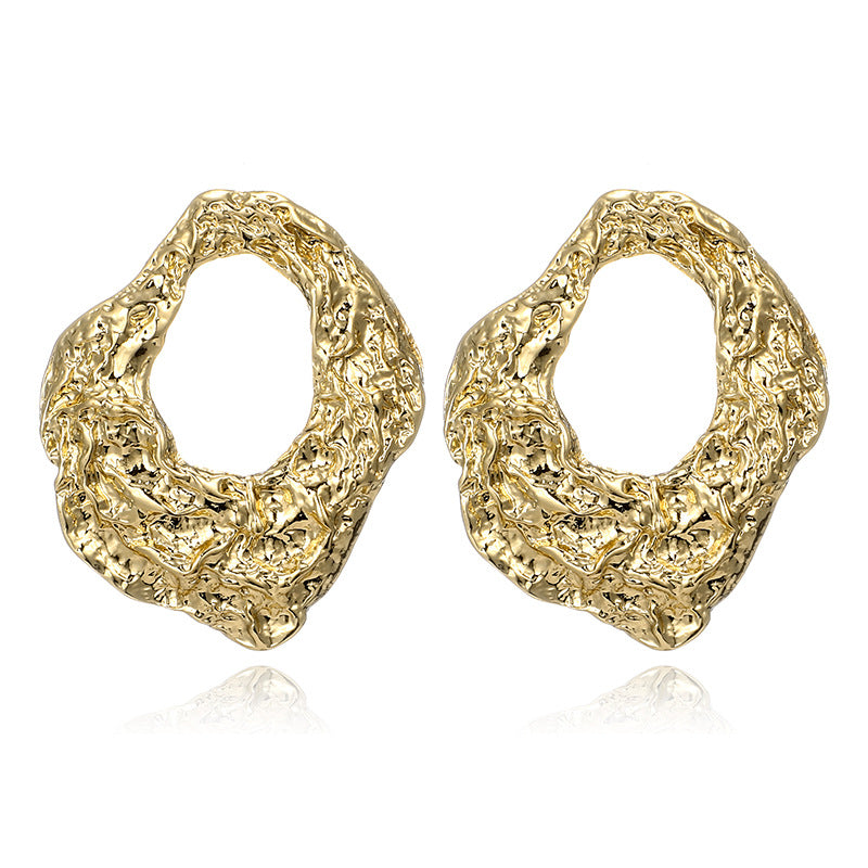 The Crumple Earring in Gold or Silver