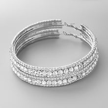 Load image into Gallery viewer, The Flashy Hoop Earring in Gold or Silver (Small, Medium or Large)
