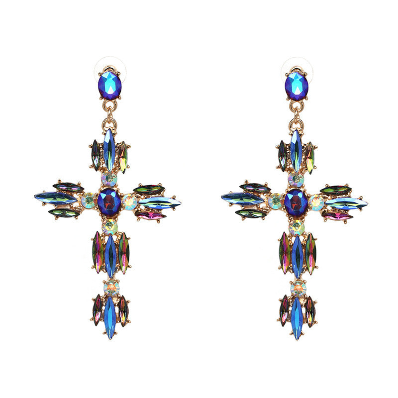 The Diamont'e Cross Earring