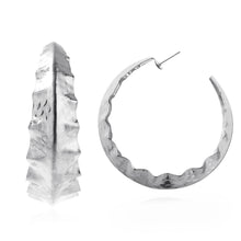 Load image into Gallery viewer, The Moulded Hoop Earring in Gold or Silver
