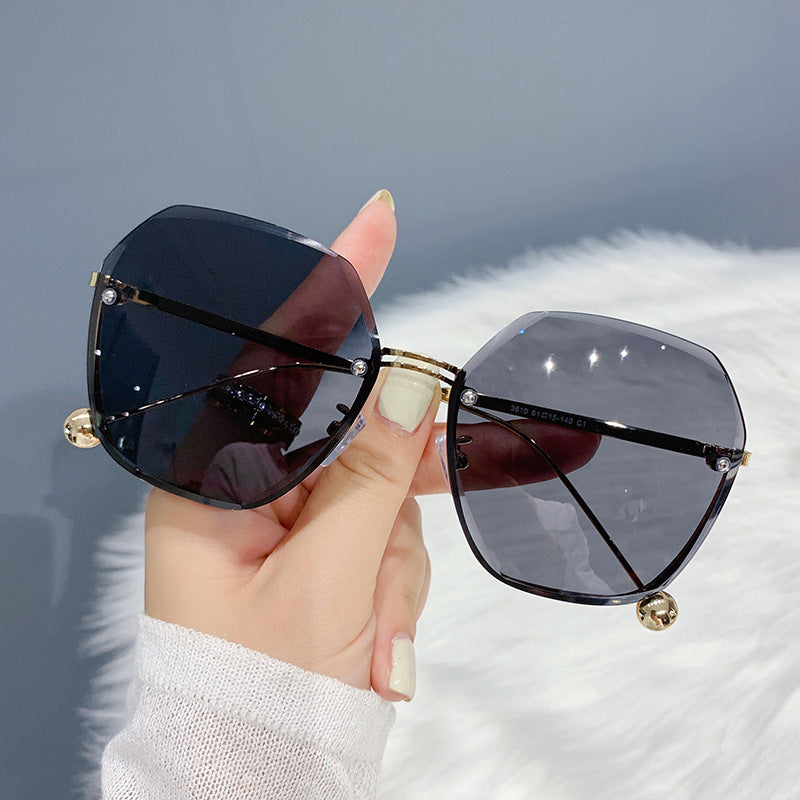 The Octavia Sunglasses in Rose Gold, Blue/Pink, Black & Grey