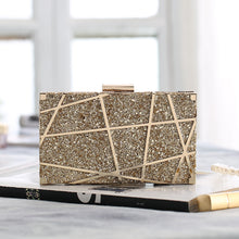 Load image into Gallery viewer, The Laser Clutch Bag in Gold, Champagne or Silver
