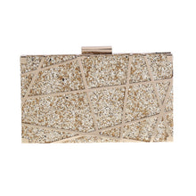 Load image into Gallery viewer, The Laser Clutch Bag in Gold, Champagne or Silver
