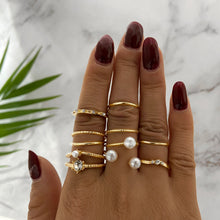 Load image into Gallery viewer, The Pearl 8-Piece Ring Set
