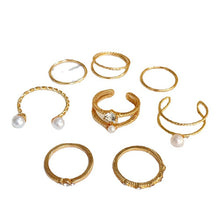 Load image into Gallery viewer, The Pearl 8-Piece Ring Set
