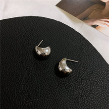 Load image into Gallery viewer, The Half Moon Stud Earring in Gold &amp; Silver
