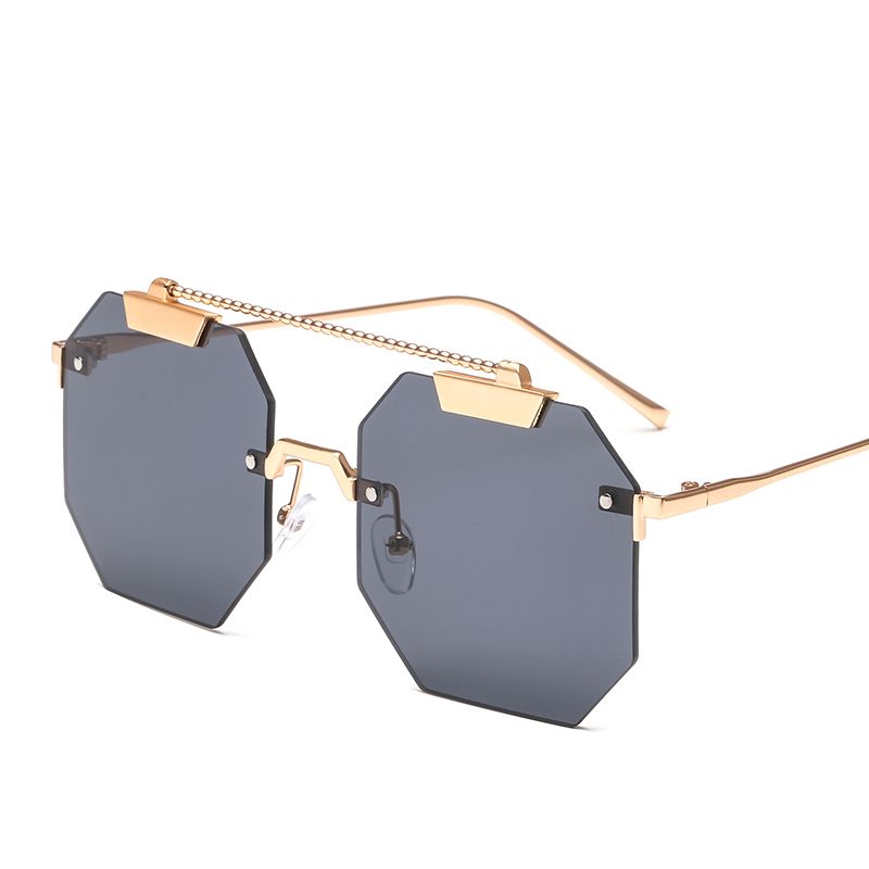 The Spector Sunglasses in Gold, Grey & Black