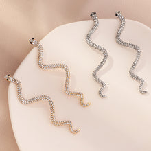 Load image into Gallery viewer, The Snake Wave Earring in Gold or Silver
