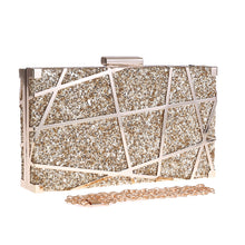 Load image into Gallery viewer, The Laser Clutch Bag in Gold, Champagne or Silver
