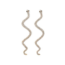 Load image into Gallery viewer, The Snake Wave Earring in Gold or Silver
