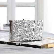 Load image into Gallery viewer, The Laser Clutch Bag in Gold, Champagne or Silver
