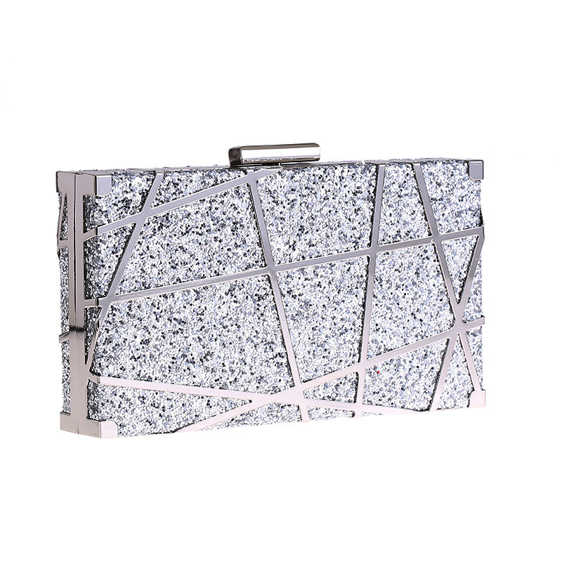 The Laser Clutch Bag in Gold, Champagne or Silver