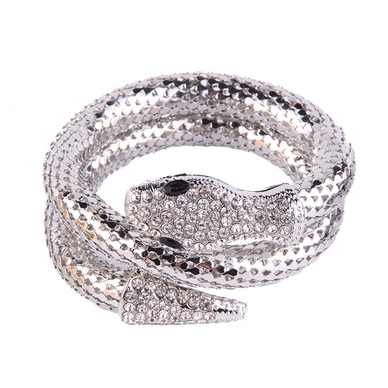 The Serpent Bracelet in Gold or Silver