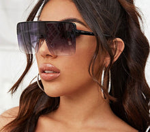 Load image into Gallery viewer, The Shield Sunglasses in Golden, Grey &amp; Black
