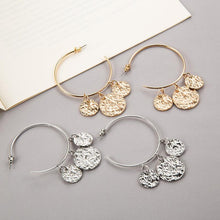 Load image into Gallery viewer, The Shilling Earring in Gold &amp; Silver
