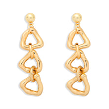 Load image into Gallery viewer, The Triple Link Earring in Gold or Silver
