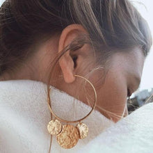 Load image into Gallery viewer, The Shilling Earring in Gold &amp; Silver
